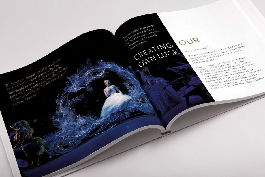 Birmingham Royal Ballet book design 
