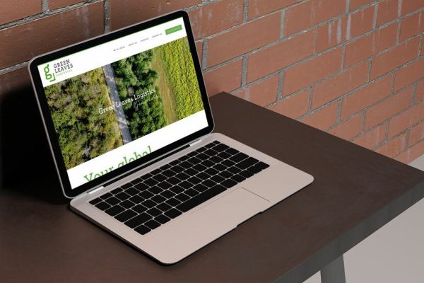 Green-Leaves-logistics-website-design