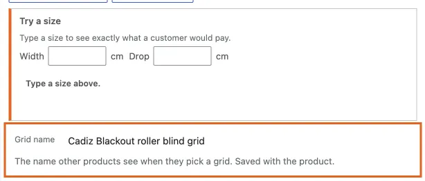 Rename a grid where its name is shown
